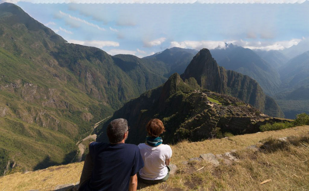 Couple in Machu Pichu