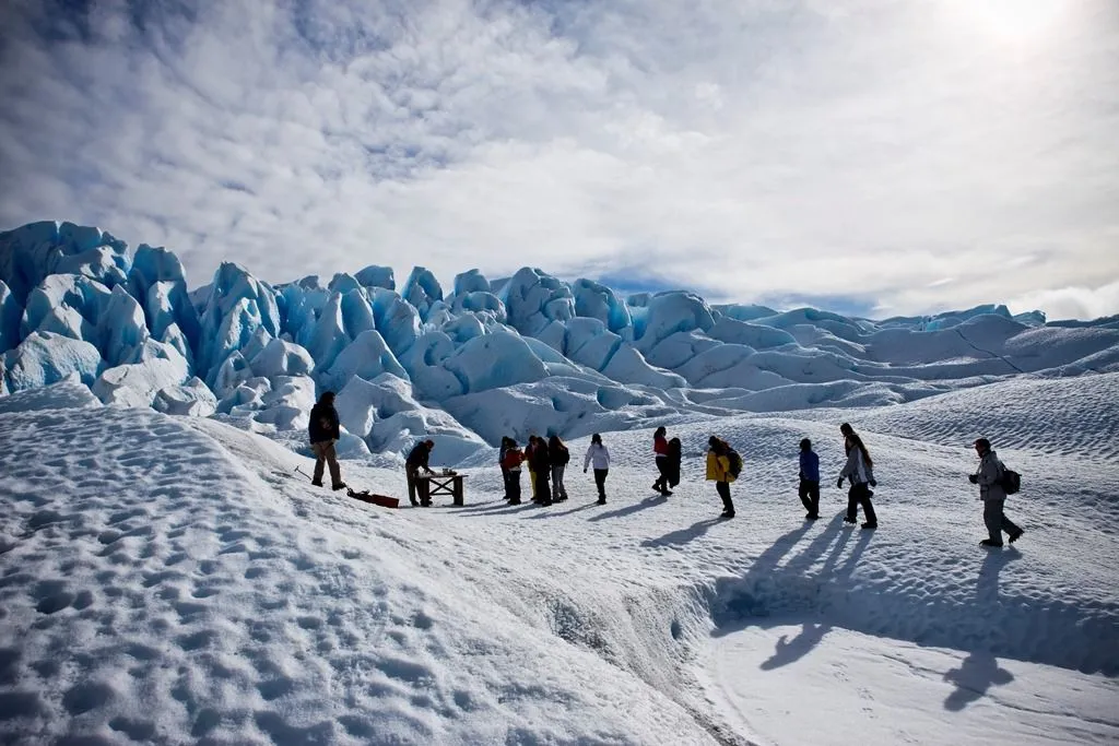 Glacier trekking in Perito Moreno.