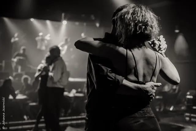 Dancers in buenos aires milonga night 