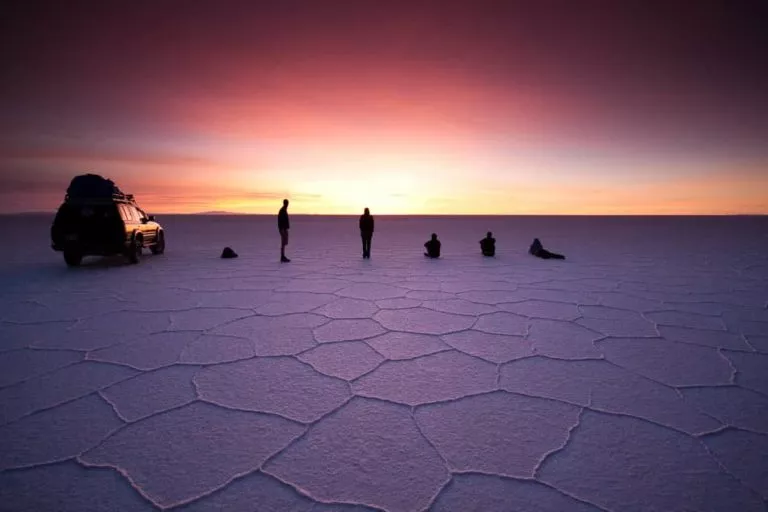 Atacama & Uyuni - People in Salt Flats