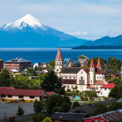 View of the Lake District in Chile