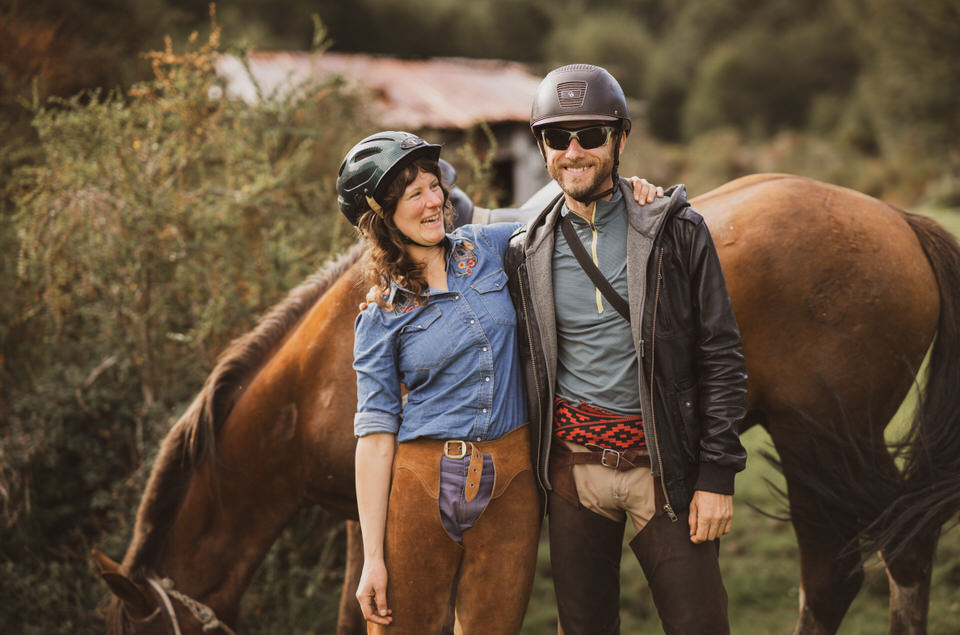 Horse bike riding in Patagonia (H)