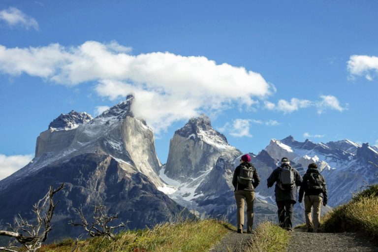 Hikers in Torres del Paine National Park