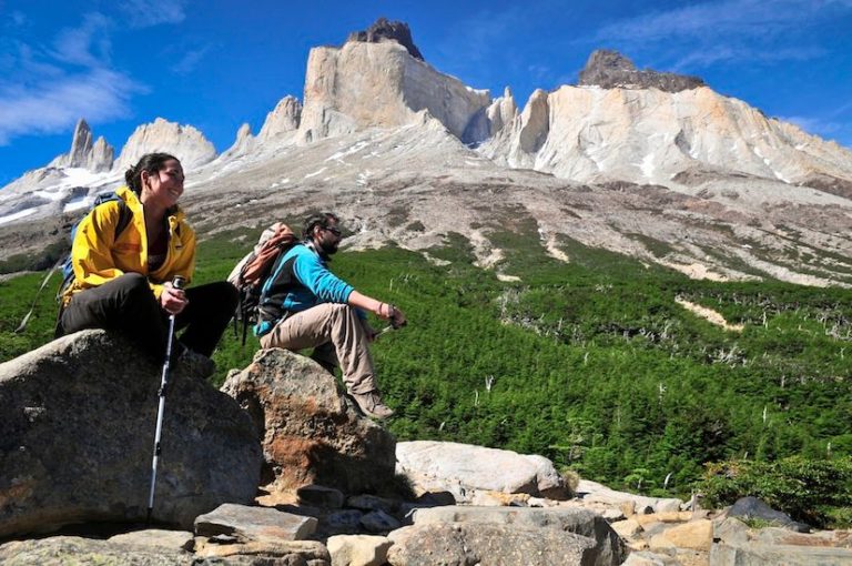Enjoying the view in Torres del Paine