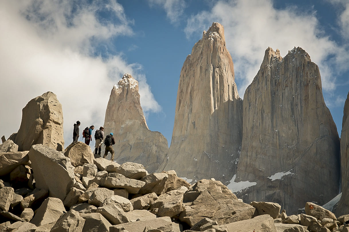 torres-del-paine-1 Chile's national parks - The towers in Torres del Paine.
