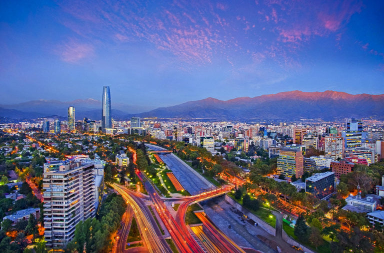 parks-in-santiago-1 Santiago de Chile in the night