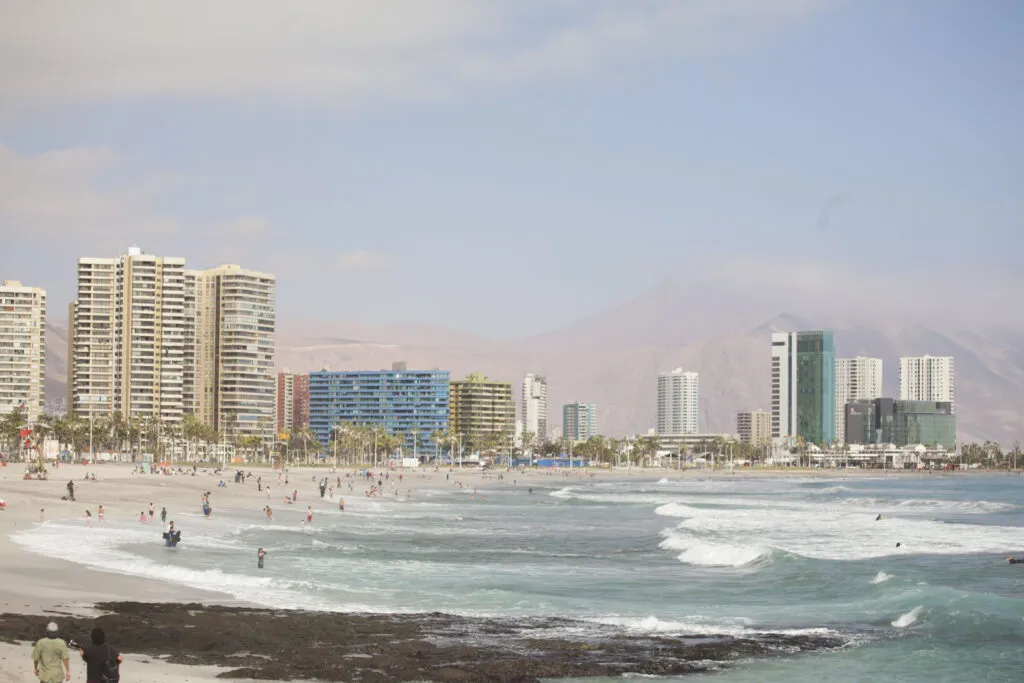 Iquique - Beach and city view