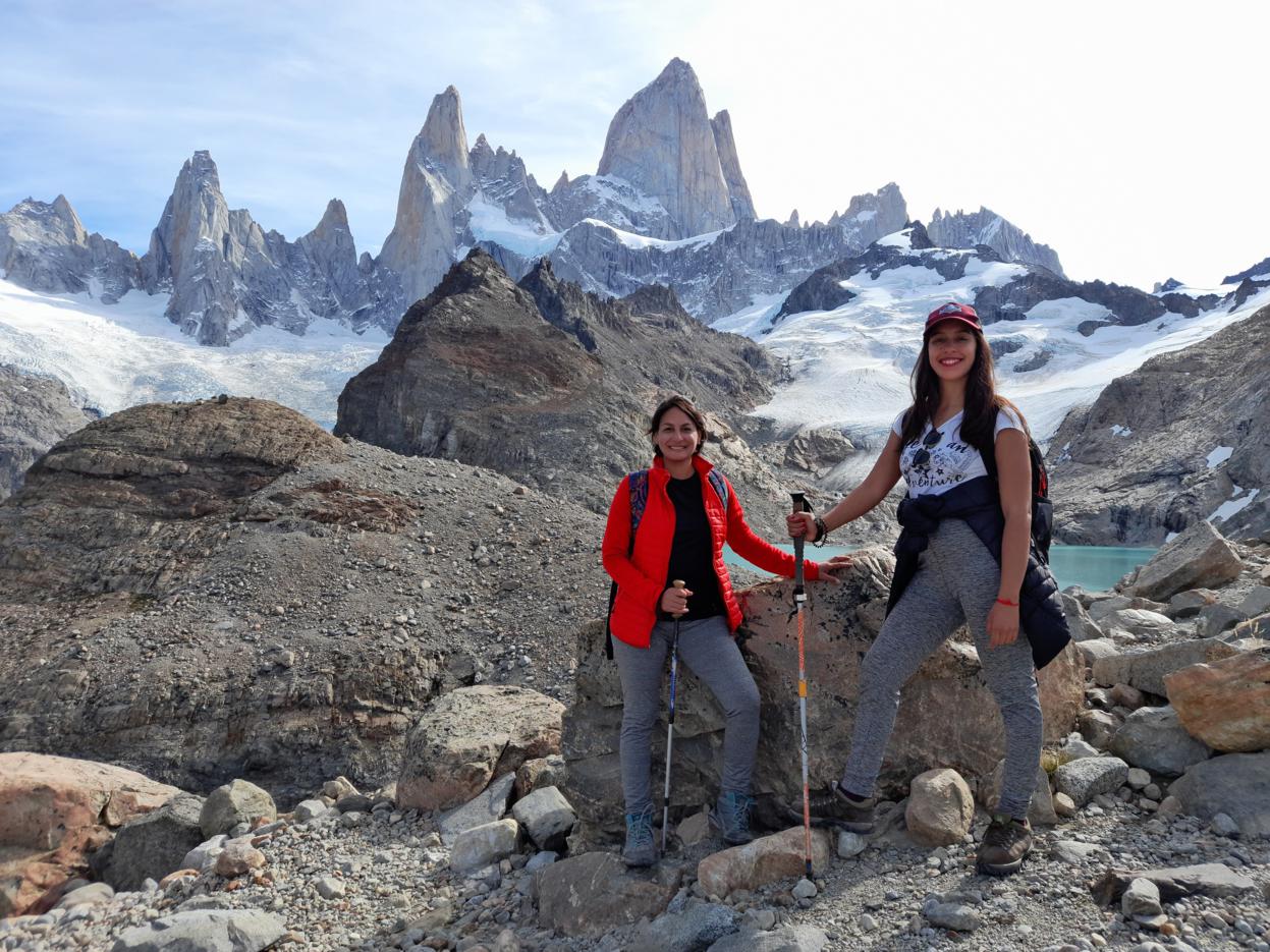 hikers in el chalten 