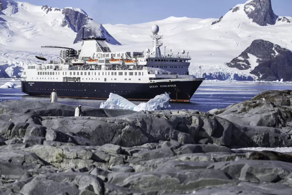 The Ocean's Endeavour and an exploration to Antartica.