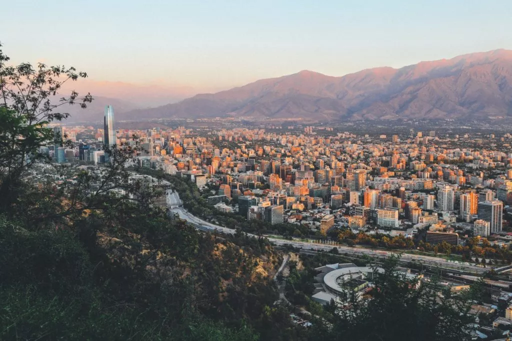 santiago de chile view