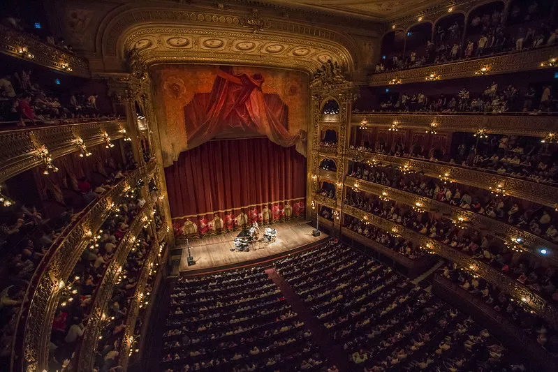 Inside view of the colon theatre from abvove