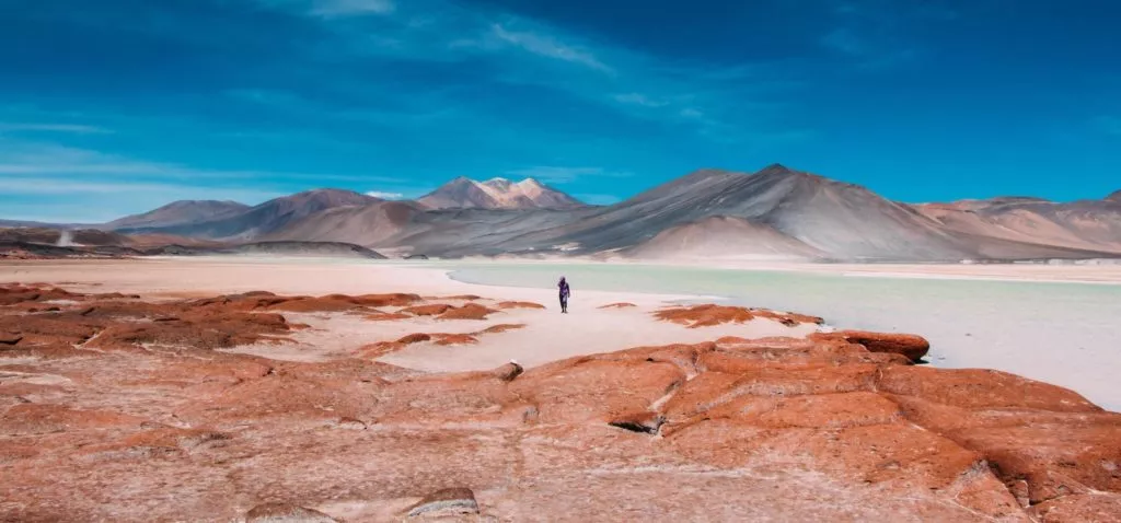 One of the amazing landscapes of the Atacama Desert.
