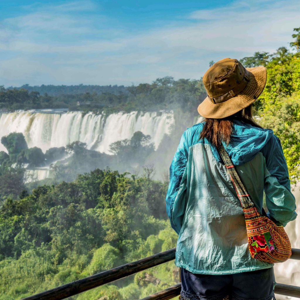 Iguazu-Falls-HOME-MOBILE Iguazu falls woman on vacations photo shoot
