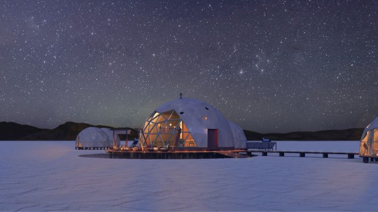 Salt Flats camping in Argentina