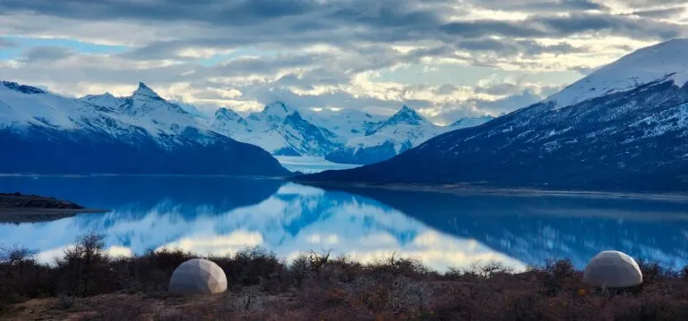 View of pristine camps in el calafate