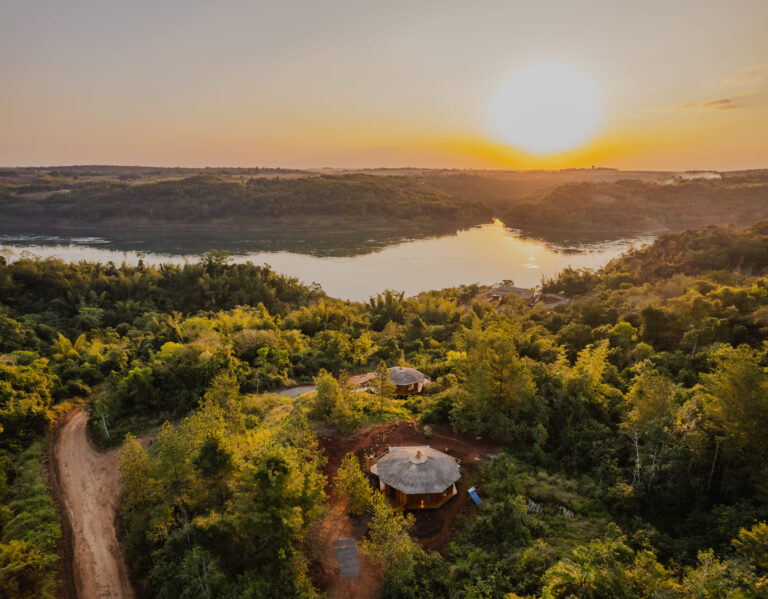 Sky view from prisitine camps in iguazu