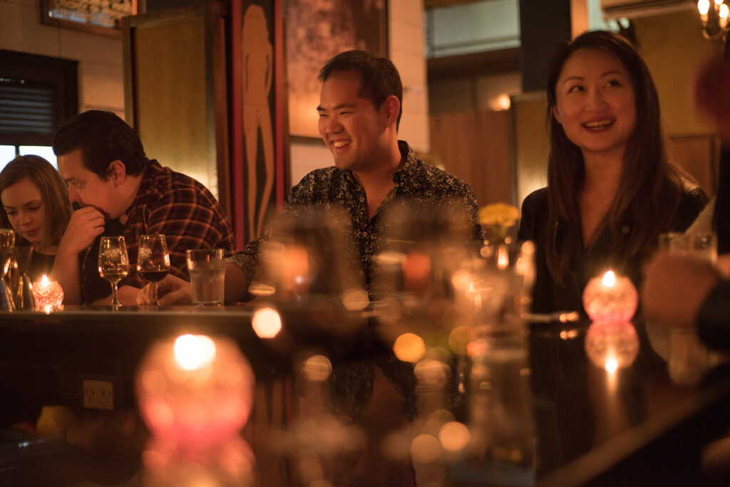 People having a drink in a bar in Buenos Aires