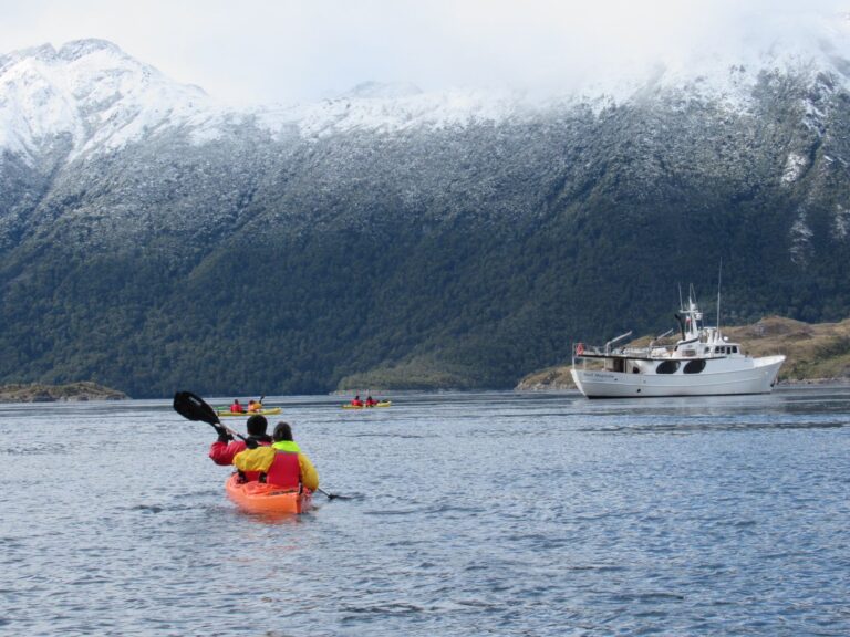 people kayaking in punta arenas