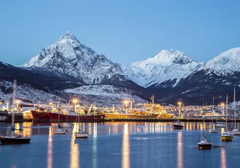 Ushuaia port seing from the water