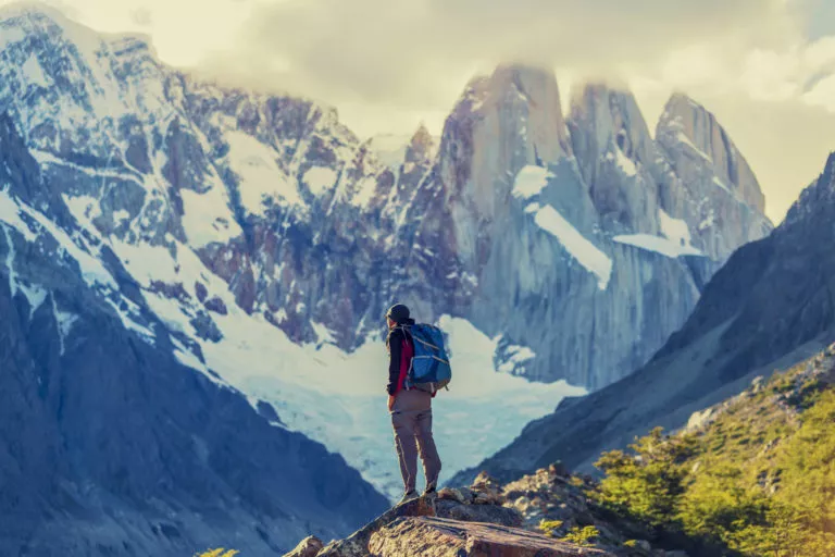 hiker in el Chalten 