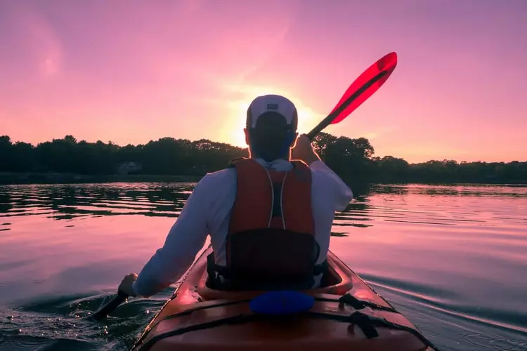Kayak experience in Iguazú Falls and sunset.