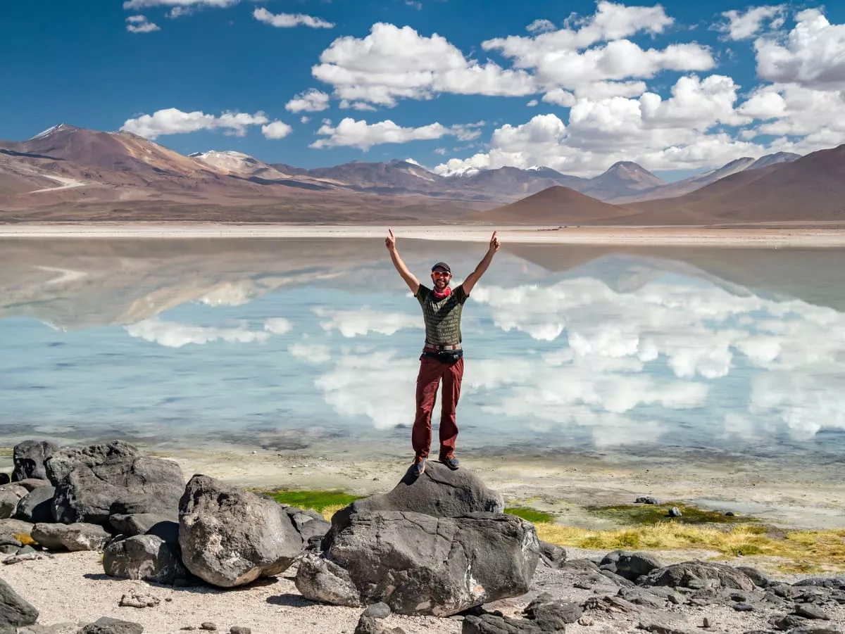 Lagoons in Atacama Desert in Chile