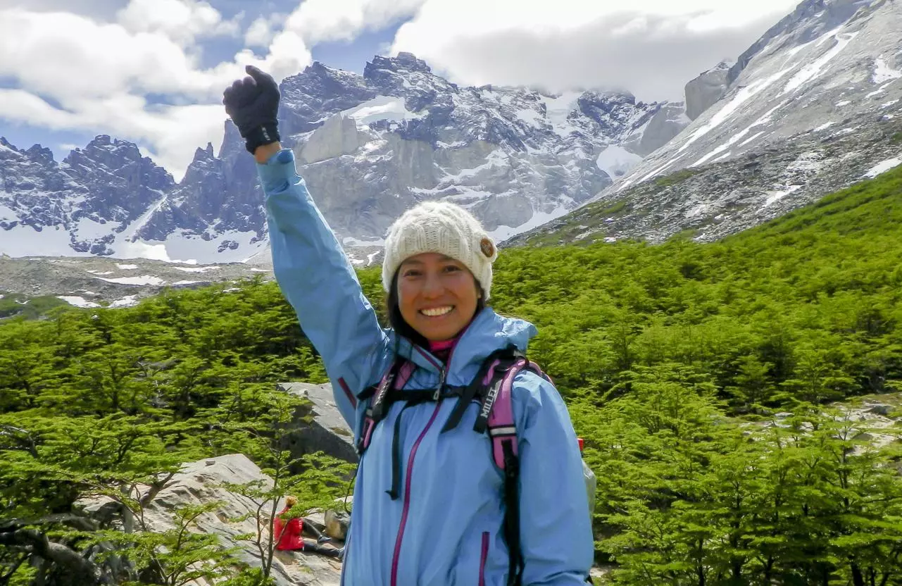 Say Hueque hiker trekking Patagonia
